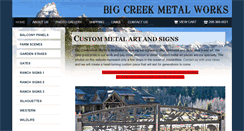 Desktop Screenshot of bigcreekmetalworks.com